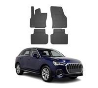 OMAC Alfombrillas de coche para todas las condiciones meteorológicas, compatibles con Audi Q3 F3 2018-2022, ajuste 3D, borde alto, alfombrillas de goma, para todo tipo de clima, color negro