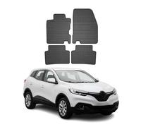 OMAC Alfombrillas de coche para todas las condiciones meteorológicas, compatibles con Renault Kadjar 2015 - 2018, ajuste 3D, borde alto, alfombrillas de goma, color negro