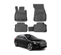 OMAC Alfombrillas de Goma Alfombrillas Compatibles con Audi Q8 e-Tron 2018-2026 TPE Alfombrillas de Coche Negro