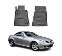 OMAC Alfombrillas de Goma Alfombrillas Compatibles con Mercedes SLK R171 2004-2010 TPE Matten Negro 2X