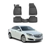 OMAC Alfombrillas de Goma Alfombrillas Compatibles con Opel Insignia 2008-2017 TPE Automatte Negro 4X