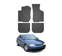 OMAC Alfombrillas de Goma Compatibles con Audi A3 8L 1996-2003 Alfombrillas de Coche Goma Negro 4tlg