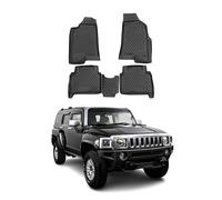 OMAC Alfombrillas de Goma compatibles con Hummer H3 2005 - 2010 TPE, Color Negro, 4 Unidades