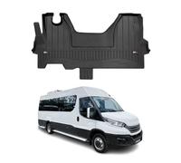 OMAC Alfombrillas de Goma Compatibles con Iveco Daily 2014-2025 Premium TPE Alfombrillas de Coche Negro 1x