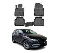 OMAC Alfombrillas de Goma Alfombrillas Compatibles con Mazda CX-5 2017-2025 TPE Alfombrillas de Coche Negro 4X