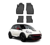 OMAC Alfombrillas de Goma Compatibles con Opel Adam 2012-2019 Premium TPE 3D Alfombrillas de Coche 4tlg