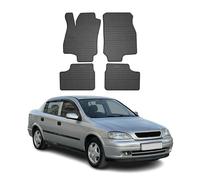 OMAC Alfombrillas de Goma Compatibles con Opel Astra G 1998-2009 Alfombrillas de Coche Goma Negro 4tlg