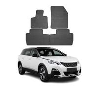 OMAC Alfombrillas de Goma Compatibles con Peugeot 5008 2017-2024 Alfombrillas de Coche Goma Negro 4tlg