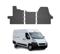 OMAC Alfombrillas de Goma Compatibles con Peugeot Boxer 2006-2011 Alfombrillas de Coche Goma TPE Negro 3X