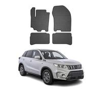 OMAC Alfombrillas de Goma Compatibles con Suzuki Vitara 2018-2026 Alfombrillas de Coche Goma Negro 4tlg