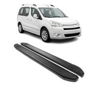 OMAC ALU Faldones Laterales Estribos Laterales Compatibles con Citroen Berlingo L1 2008-2018 Negro 2X