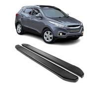 OMAC ALU Faldones Laterales Estribos Laterales Compatibles con Hyundai ix35 2010-2015 Negro 2tlg