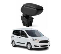OMAC Armlehne para Ford Transit Courier 2014-2024 - Snap-On - ABS + Kunstleder - Keine Bohrung o Installation - Einfache Montage Black