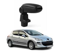 OMAC Armlehne para Peugeot 308 2007-2014 - Snap-On - ABS + Kunstleder - Keine Bohrung o Installation - Einfache Montage Black