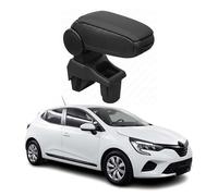 OMAC Armlehne para Renault Clio 2019-2025 - Snap-On - ABS + Kunstleder - Keine Bohrung o Installation - Einfache Montage Black