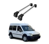 OMAC Baca portaequipajes compatible con Ford Transit Connect 2002 - 2014 Plata Aluminio 2X