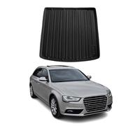OMAC Bandeja Maletero Alfombrilla Compatible con Audi A4 Avant 8K5 B8 2007-2015 Negro TPE