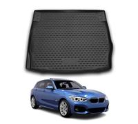 OMAC Bandeja Maletero Alfombrilla Compatible con BMW Serie 1 F20 2011-2019 Negro Goma TPE