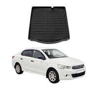 OMAC Bandeja Maletero Alfombrilla Compatible con Citroen C-Elysee 2012-2021 Negro TPE