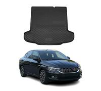 OMAC Bandeja Maletero Alfombrilla Compatible con Fiat Tipo Sedán 2015-2024 Negro Goma TPE