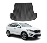 OMAC Bandeja Maletero Alfombrilla Compatible con Kia Sorento 2010-2014 Negro TPE