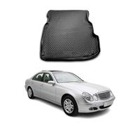 OMAC Bandeja Maletero Alfombrilla Compatible con Mercedes E Class W211 2003-2008 Negro TPE