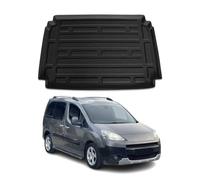 OMAC Bandeja Maletero Alfombrilla Compatible con Peugeot Partner Tepee 2008-2015 Negro TPE