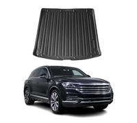 OMAC Bandeja Maletero Alfombrilla Compatible con VW Touareg 2018-2024 Negro TPE