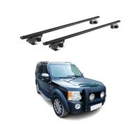 OMAC Barras de Techo Aluminio para Land Rover Discovery LR3 L319 2004-2009 - para Barras Estándar - T Nut - MAX 90 kg - 2 Schlösser Negro