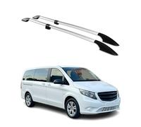 OMAC Barras de Techo Barras de Techo Compatibles con Mercedes Vito W639 W447 2003-2026 Langer L2 ALU Gris