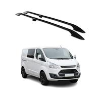 OMAC Barras de Techo Compatible con Ford Transit Custom/Tourneo Custom 2013-2023 L2 Langer Aluminio Negro