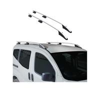 OMAC Barras de techo de aluminio compatibles con FIAT Fiorino & Fiat Qubo 2008-2019 TÜV ABE gris