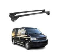 OMAC Barras de Techo Heavy Duty compatibles con Mercedes Vito W639 2003-2014 - 3 Barras - Aluminio Negro
