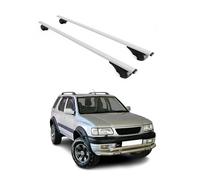OMAC Barras de Techo para Opel Frontera 1991-2004 - TÜV/DIN 75302:2019 - con Cerradura - Carga máx 75 kg - 2 Barras Gris