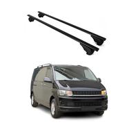 OMAC Barras de Techo para VW Transporter Multivan Caravelle T6 2015-2024 - TÜV/DIN 75302:2019 - con Cerradura - Carga máx 75 kg - 2 Barras Negro