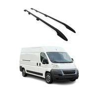 OMAC Barras de Techo Relingträger Compatible con Citroen Jumper 2006-2026 L3 H2 ALU Negro 2 Pzs