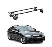 OMAC Barras de Techo Transversales Acero para BMW 5er G30 Limo 2016-2023 / M5 F90 Limo 2018-2023 - con Llave - Probado City Crash - DIN 75302