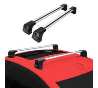 OMAC Barras de Techo transversales compatibles con Mercedes Clase B T245 2005-2011 - 2 Barras - con Cerradura - Aluminio Gris