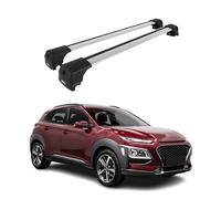 OMAC Barras de Techo Transversales de Aluminio para Hyundai Kona I 2018-2023 - City Crash - ISO/Pas 11154
