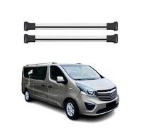 OMAC Barras de Techo Transversales de Aluminio para Opel Vivaro B 2014-2019 - TÜV/DIN 75302