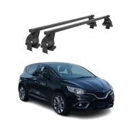 OMAC Barras portaequipajes compatibles con Renault Grand Scenic MK4 2017-2022 50 kg acero negro 2X