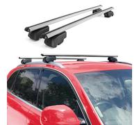 OMAC Barras portaequipajes de aluminio para Mercedes GLB X247 2019-2026 - City Crash - ISO/PAS 11154:2006 - con cerradura - máx. 75 kg - 2 barras plateadas