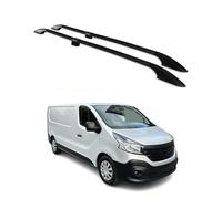 OMAC Barras portaequipajes de aluminio para Renault Trafic 3 Long L2 2014-2025 L2, color negro