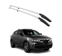 OMAC Barras portaequipajes de techo compatibles con Alfa Romeo Tonale 2022-2026, aluminio, color gris