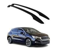 OMAC Barras portaequipajes de techo compatibles con DS DS4 2011-2018, 5 puertas, aluminio, color negro, 2 unidades