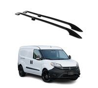 OMAC Barras portaequipajes de techo compatibles con Fiat Doblo 2010-2021 L2 de aluminio negro