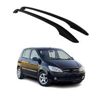OMAC Barras portaequipajes de techo compatibles con Hyundai Getz 2002-2011 de 5 puertas de aluminio negro, 2 unidades