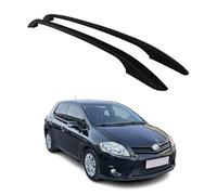 OMAC Barras portaequipajes de techo compatibles con Toyota Auris I 2007-2012, aluminio negro, 2 unidades