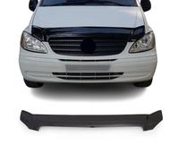 OMAC Deflector para capó del motor, protección contra piedras compatible con Mercedes Vito Viano W639 2003-2014 | Negro, protección contra insectos, protección de marco del capó del motor, máscara