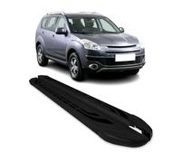 OMAC Estribos Laterales Faldones Compatible con Citroen C-Crosser 2007-13 Aluminio Negro 2X